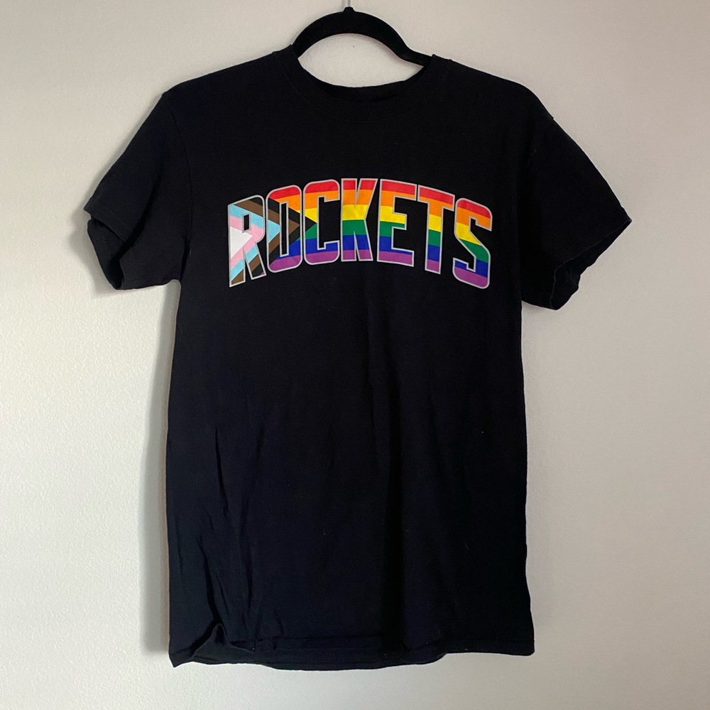 pride night 2022 houston rockets cotton t-shirt